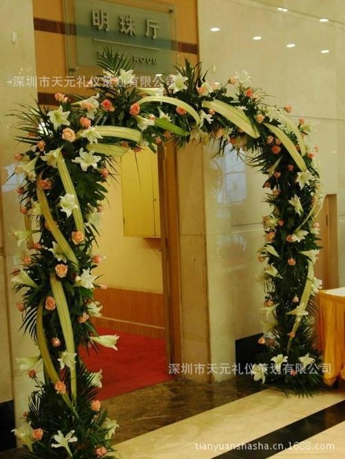 深圳婚庆 鲜花拱门布置 天元礼仪策划 深圳婚庆 鲜花拱门布置 天元